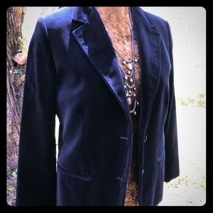 Navy Velvet Jacket